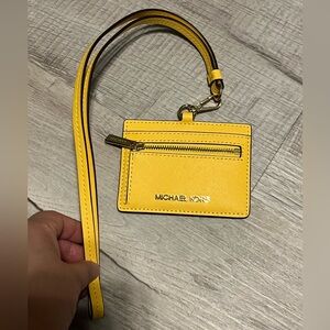 Michael Kors lanyard yellow